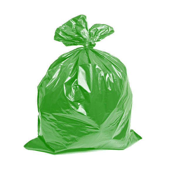 Мешок для мусора 320 литров ПВД 118*133 зеленый ТУ