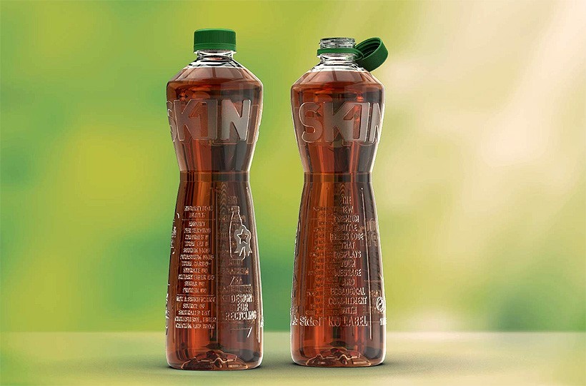 Бутылка без этикетки от Sidel: мечта для переработки.