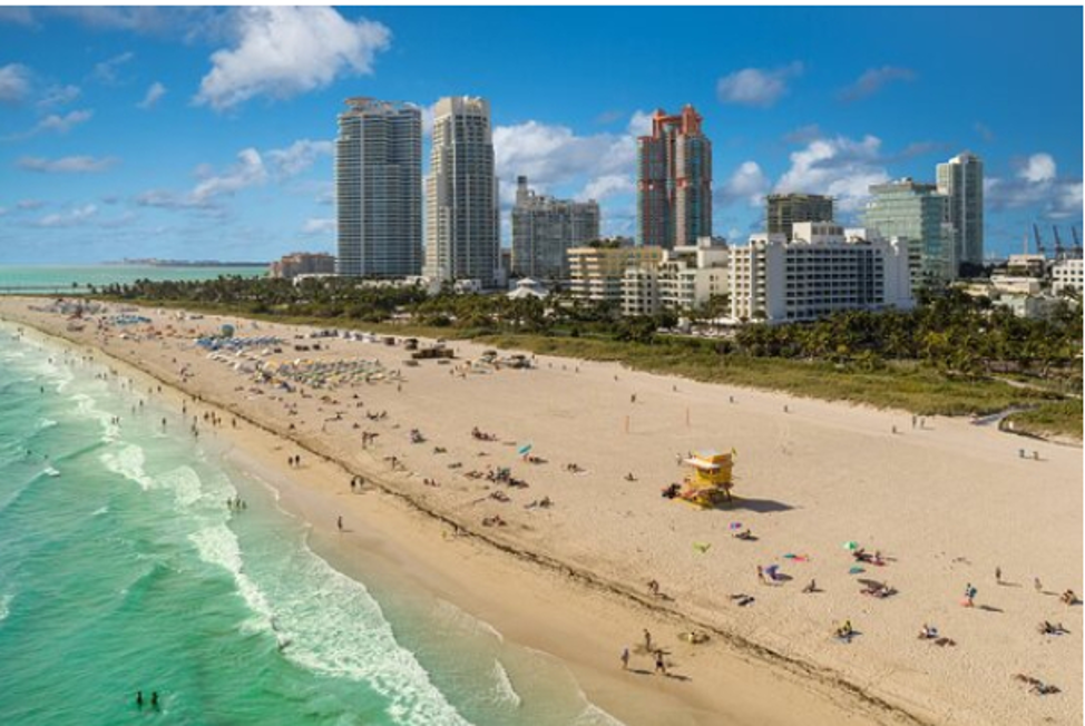 Стеклянный песок для пляжей Флориды 