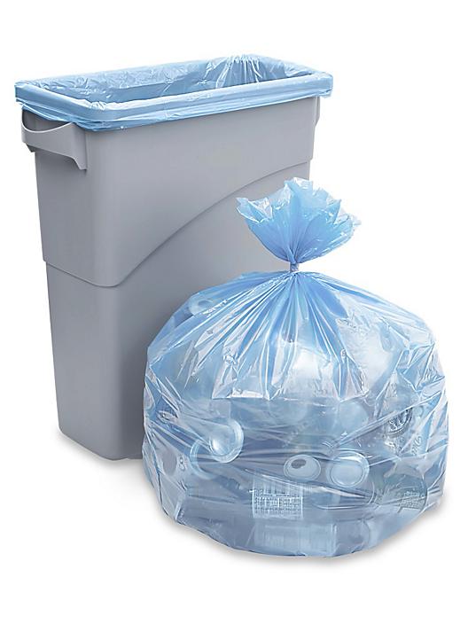 Мешок для мусора 120 литров ПВД 68*108 синий ТУ