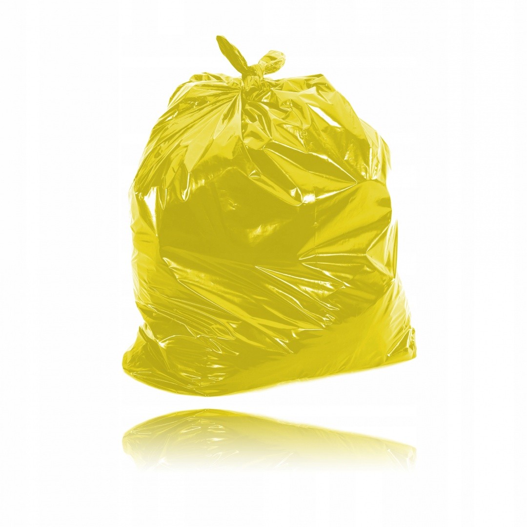 Мешок для мусора 360 литров ПВД 128*138 желтый ТУ