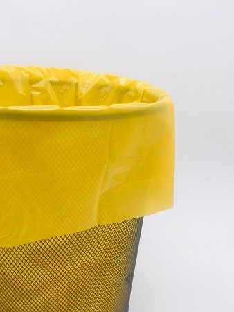 Мешки для мусора ПВД 35 литров желтый 30 мкм 55*60 300 шт (30шт*10рул)