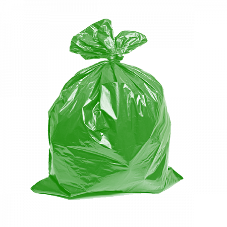 Мешок для мусора 240 литров ПВД 100*120 зеленый ГОСТ