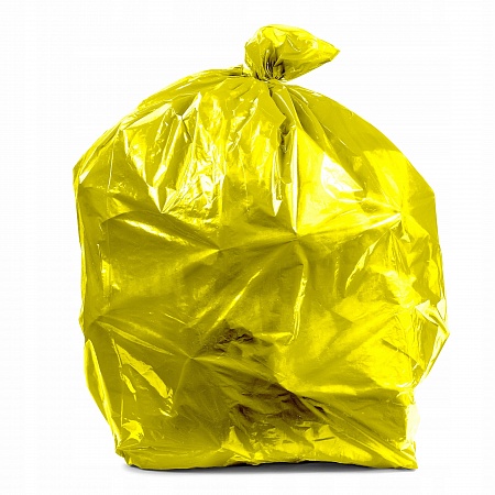 Мешок для мусора 260 литров ПВД 108*128 желтый ТУ