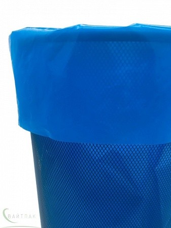 Мешок для мусора 60 литров ПВД 58*68 синий ТУ