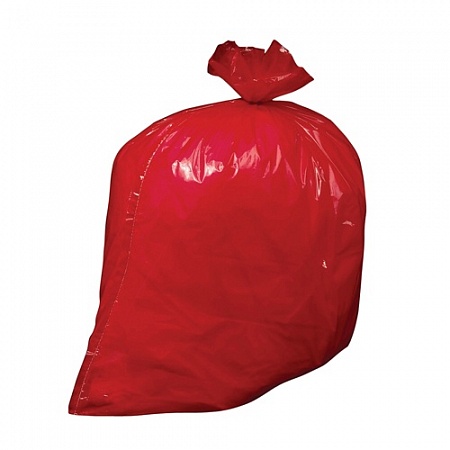 Мешок для мусора 200 литров ПВД 90*120 красный ГОСТ