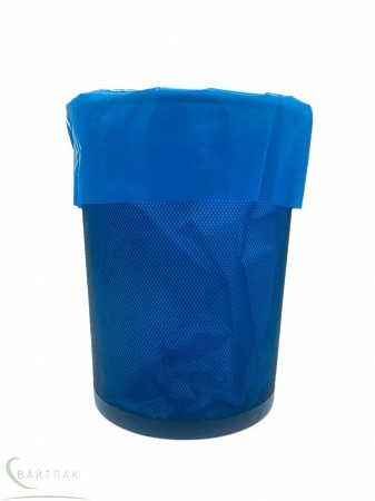 Мешок для мусора 60 литров ПВД 58*68 синий ТУ