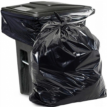 Мешки для мусора 200 литров, 10 шт. 10 уп, черные